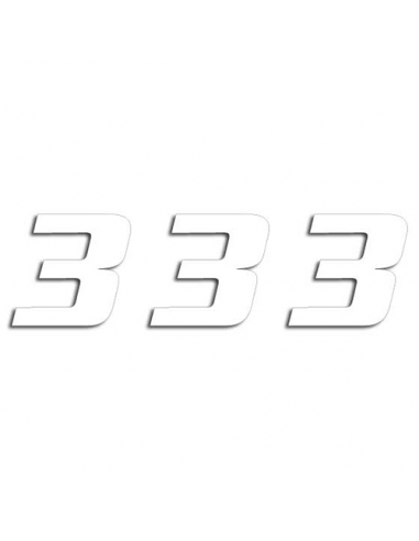 Numeros de carrera blanco - Pack de 3 uds Blackbird PVC 5049/10/3. 03/10/5049. 8430525390416