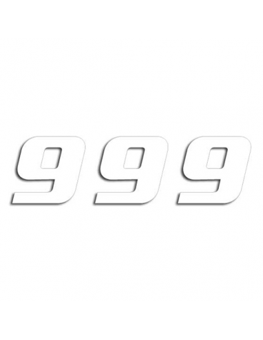 Numeros de carrera blanco - Pack de 3 uds Blackbird PVC 5049/10/9. 09/10/5049. 8430525390478