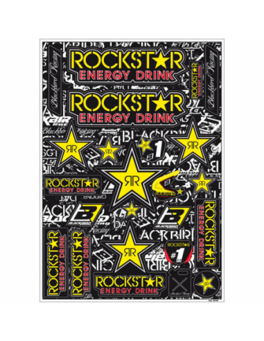Kit Adhesivos Blackbird Rockstar Energy 5076L. 5076L. 8430525898738