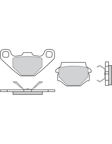 Pastillas de freno orgánicas Brembo 07BB0708. 07BB0708. 07BB0708