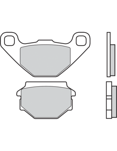 Pastillas de freno orgánicas Brembo 07014. 7014. 7014