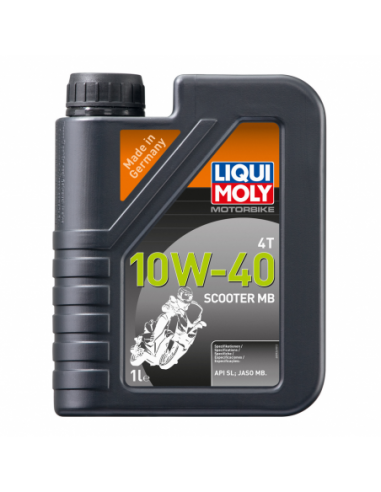 Bote 1L de aceite Liqui-Moly SCOOTER 10W-40 JASO MB. 20832. 4100420208324