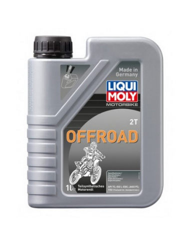 Botella de 1L aceite Liqui-Moly semi-sintético 2T Off road. 3065. 4100420030659