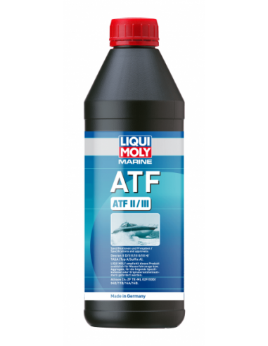 Botella 1L aceite sintético para transmisiones de náutica auto. Liqui-Moly Marine ATF Dexron II/II/T. 25066. 4100420250668