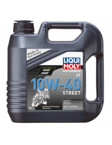 Garrafa 4L aceite Liqui-Moly sintético 10W-40 Street. 1243. 4100420012433