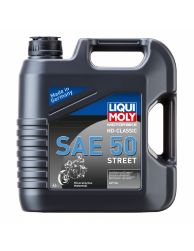 Garrafa 4L de aceite Liqui-Moly HD-CLASSIC SAE50 STREET. 1230. 4100420012303