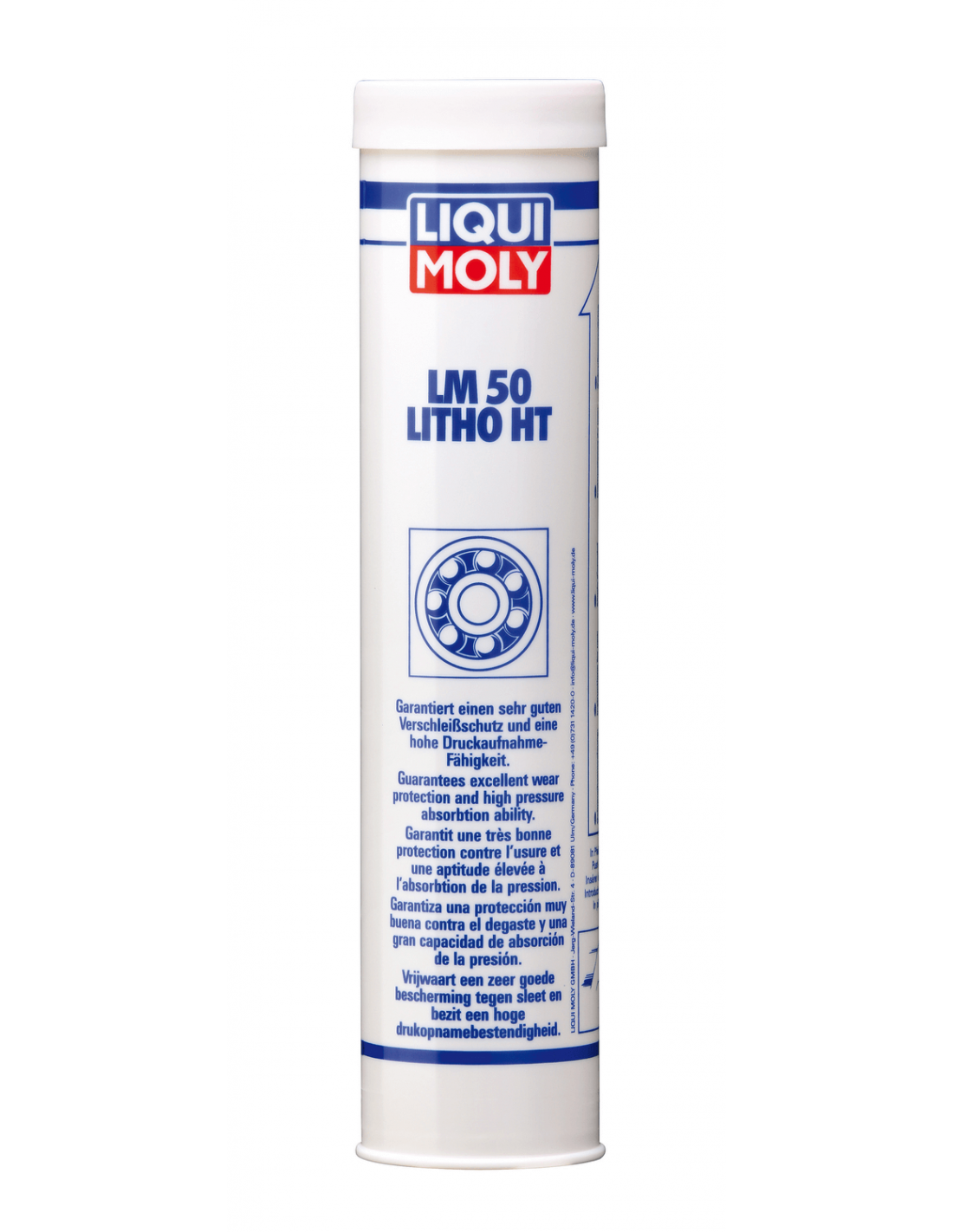 Cartucho 400g de grasa de litio Liqui-Moly LM 50 LITHO HT. 3406.  4100420034060