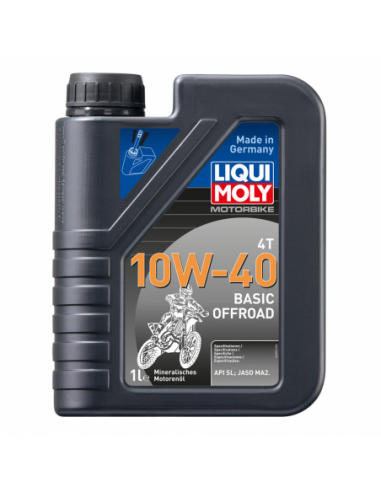 Bote 1L de aceite Liqui-Moly 10W-40 BASIC OFFROAD. 3059. 4100420030598