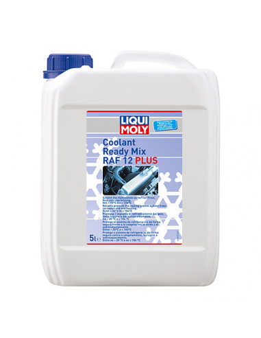 Garrafa de 5L líquido refrigerante anticongelante Liqui-Moly Coolant Ready Mix RAF 12+. 8810. 4100420088100