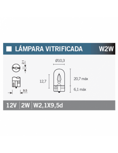 Caja de 10 lámparas OSRAM 2820. 2820. 4008321094100