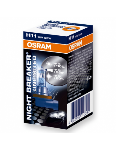 Lampara OSRAM H11 Night Breaker Unlimited. 64211NL-01B. 4052899991248