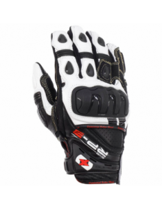 Guantes Racing de cuero cortos Oxford RP-3 negro/blanco talla S. GM205S. 5030009244216
