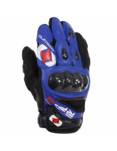 Guantes Racing cortos de cuero-rejilla Oxford RP-4 azul/negro talla S. GM200S. 5030009244018