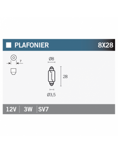 Caja de 10 lámparas SV7. SV7. 8430525146334