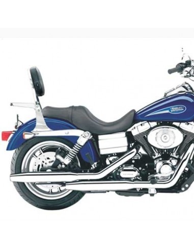 Respaldo con portaequipajes para moto Harley Davidson Dyna Glide 2001-2006 (Excepto Dyna Wide)