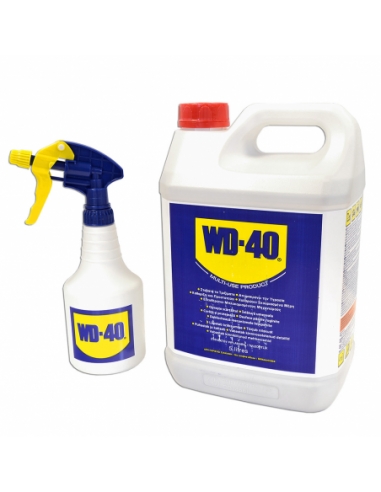 Multiusos WD-40 garrafa 5L + pulverizador (gratis). 44506. 5032227495005