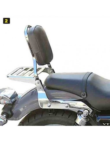 Respaldo con portaequipajes para moto Honda Vt 750S Shadow