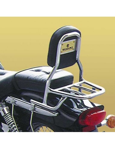 Respaldo con portaequipajes para moto Suzuki Marauder 125 - 250 (Tubo redondo)